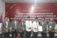 KPU Bolmut Menetapkan Pasangan SJL- MAP Sebagai Bupati dan Wakil Bupati Bolmut Terpilih
