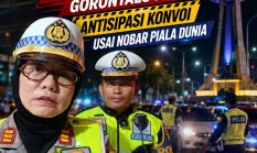 Pengamanan Diperketat! Satlantas Polresta Gorontalo Kota Antisipasi Konvoi Usai Nobar Piala Dunia
